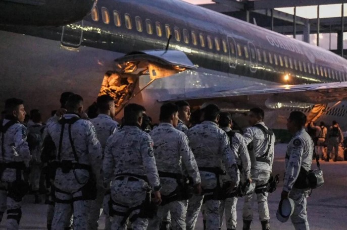 Máxima seguridad fronteriza: 10,000 elementos de la Guardia Nacional fueron enviados a la Frontera Norte con Estados Unidos.