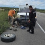 Guardia Estatal brinda seguridad a conductor tras falla mecánica