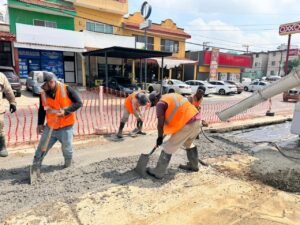 Impulsa COMAPA SUR reposición de pavimentos en vialidades estratégicas de Tampico