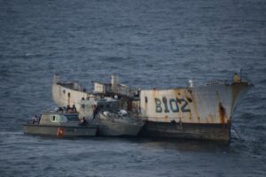Marina contribuye a fortalecer el Sistema Arrecifal Artificial de Tamaulipas, con el hundimiento controlado del ex buque ‘Onjuku’