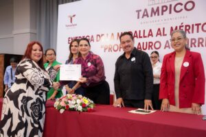 Entrega Mónica Villarreal Medalla al Mérito Educativo ‘Prof. Lauro Aguirre’ 2026