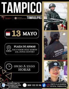 👮Únete a la Guardia Estatal y Cuerpos de Vigilancia, Custodia y Seguridad de Tamaulipas 👮