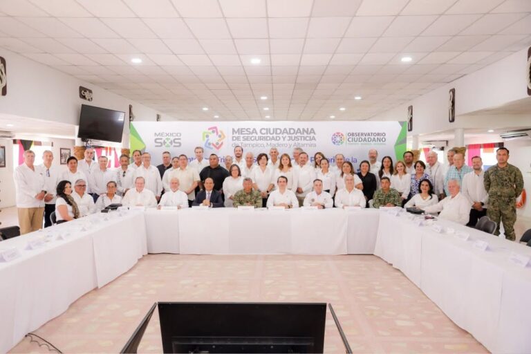 Presenta Mónica Villarreal avances en prevención y seguridad durante la 132 Sesión de la Mesa Ciudadana de Seguridad y Justicia