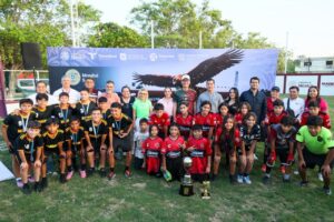 El Presidente Erasmo González Robledo encabeza la reinauguración del Campo de Fútbol 7 de la colonia Hipódromo