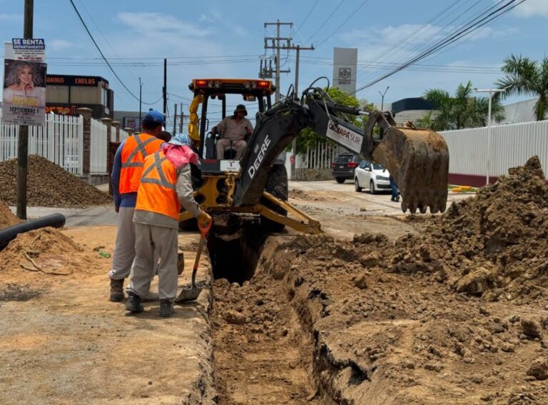 COMAPA SUR mantiene el avance en la rehabilitación de la red hidrosanitaria
