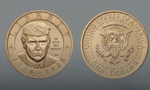 🟨SALE A LA VENTA MONEDA DE 1 DOLAR CON EL ROSTRO DEL PRESIDENTE TRUMP
