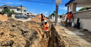 COMAPA SUR trabaja en la renovación de infraestructura sanitaria en la colonia Unidad Nacional