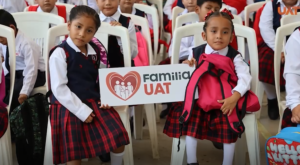 Entrega Familia UAT útiles escolares a niñez vulnerable con la colecta “Impulsando Corazones”